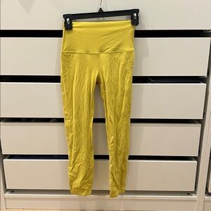 Bright Yellow High-Waisted Leggings